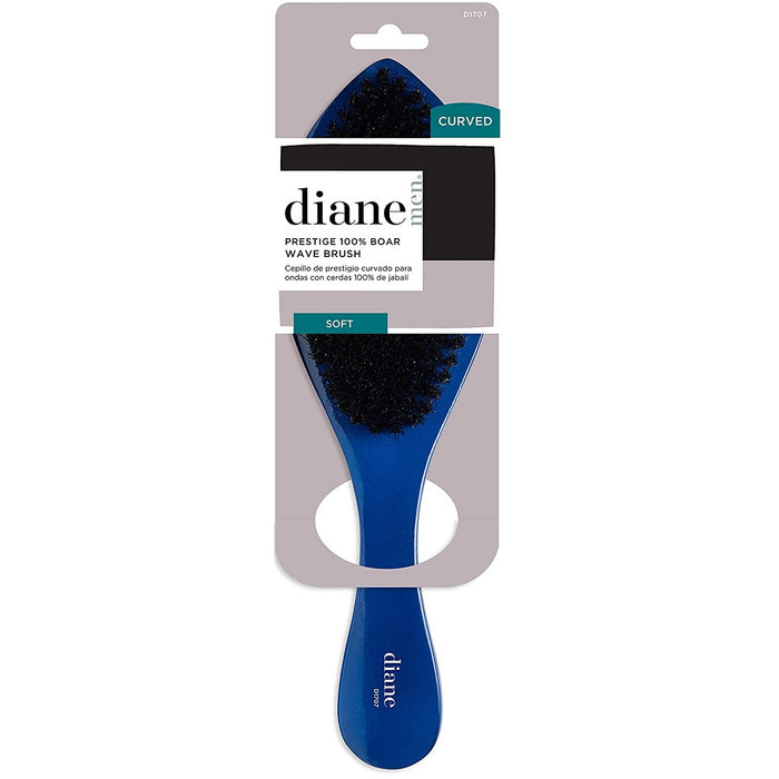 Diane Prestige Blue Soft 100% Boar Wave Brush #D1707