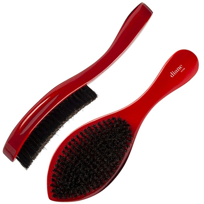 Diane Prestige Red Medium 100% Boar Wave Brush #D1726