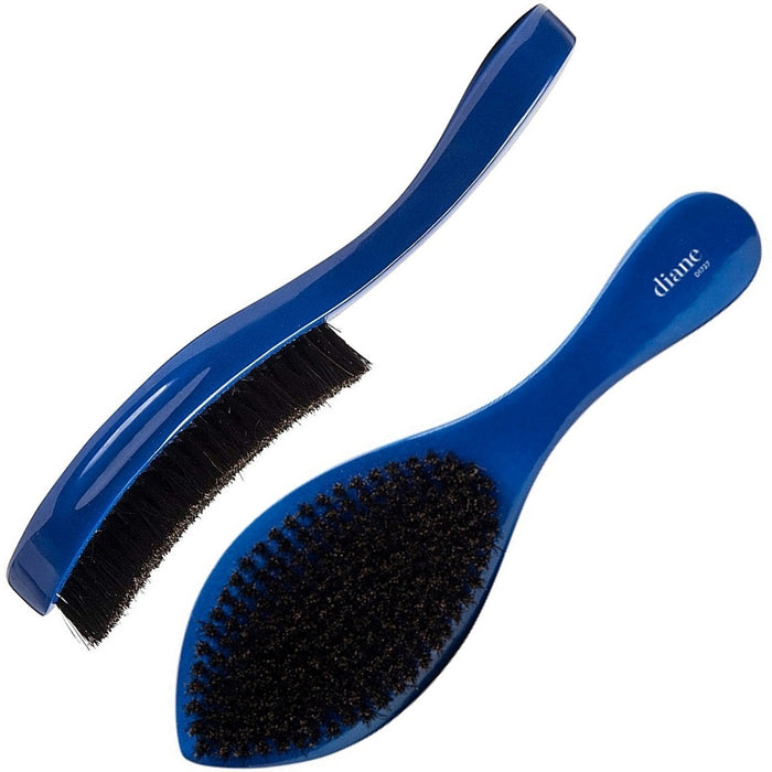 Diane Prestige Blue Medium 100% Boar Wave Brush #D1727