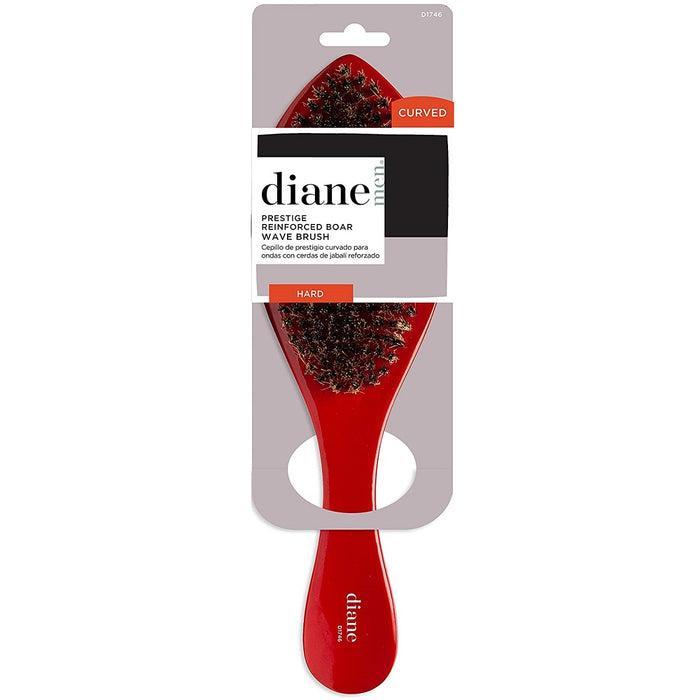 Diane Prestige Red Hard Reinforced Boar Wave Brush #D1746