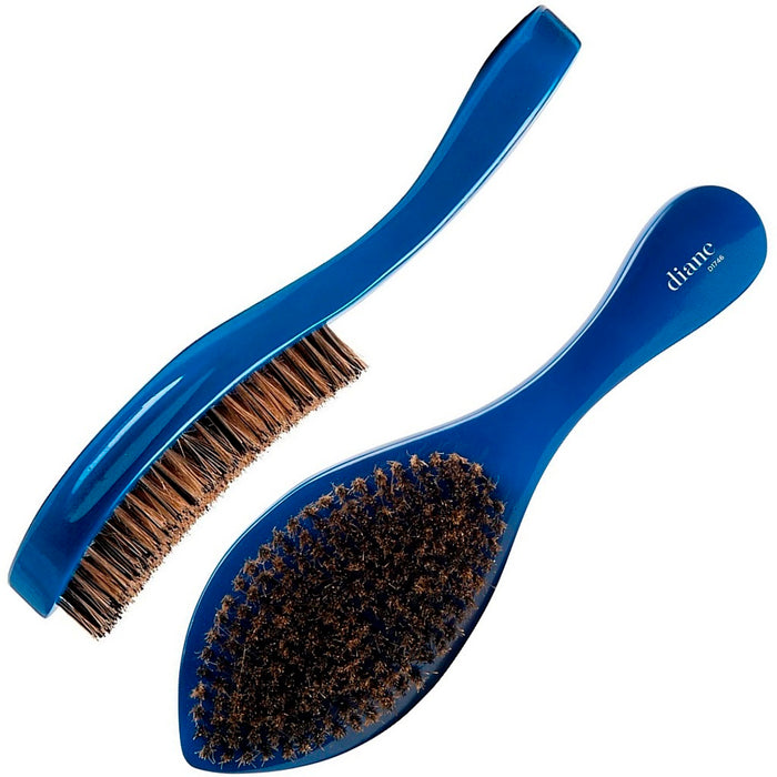 Diane Prestige Blue Hard Reinforced Boar Wave Brush #D1747