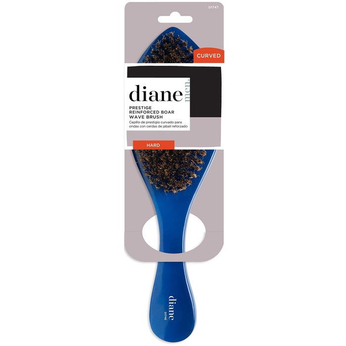 Diane Prestige Blue Hard Reinforced Boar Wave Brush #D1747