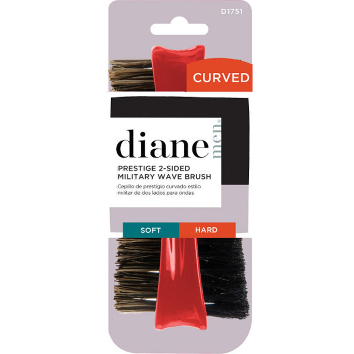 Diane Prestige Red 2-Sided Military Wave Brush #D1751