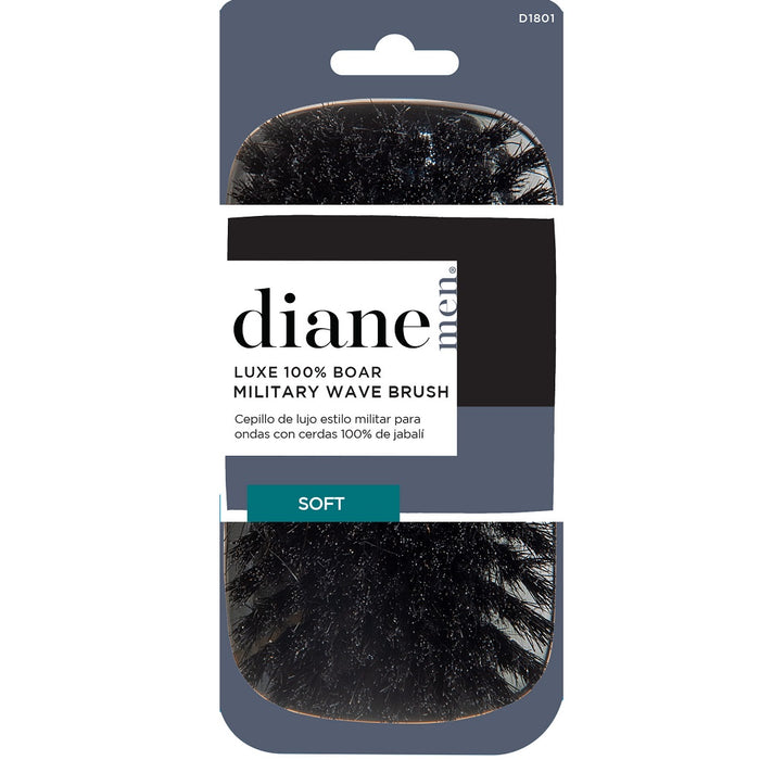 Diane Luxe 100% Soft Boar Military Brush #D1801