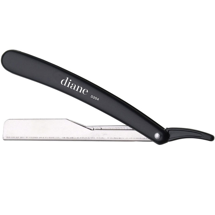 Diane Classic Black Straight Razor With 2 Blades #D204