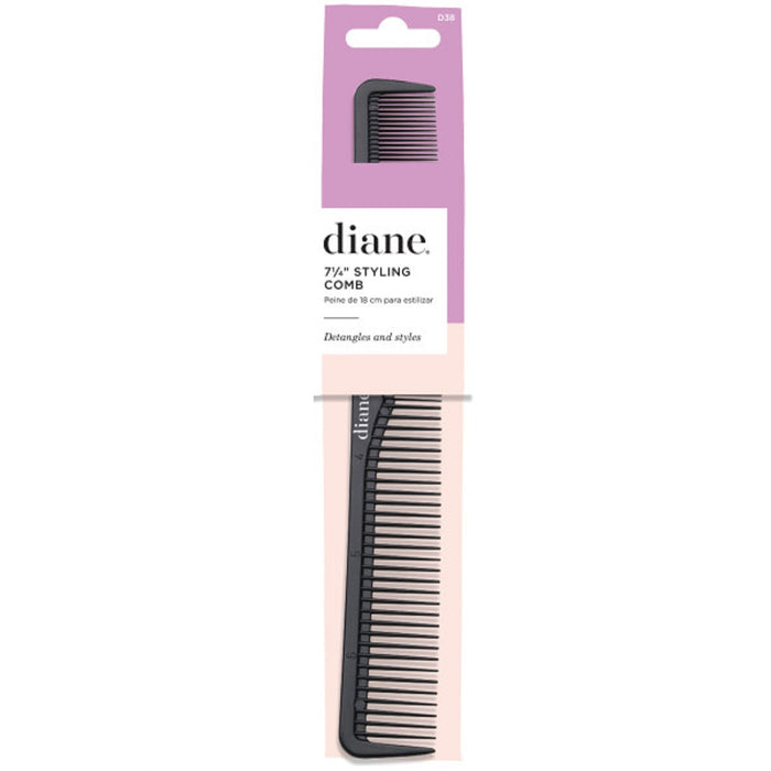 Diane Black 7.25" Styling Comb #D38