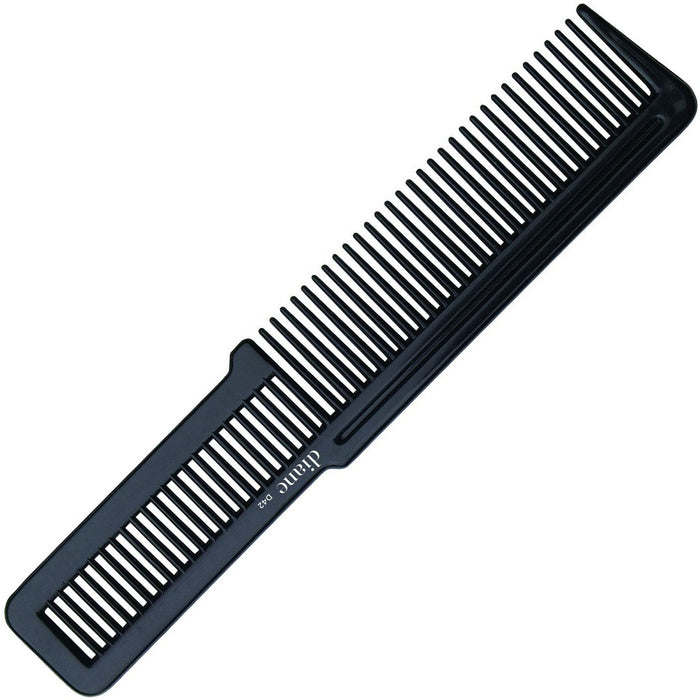 Diane Black 8" Flat Top Barber Comb #D42