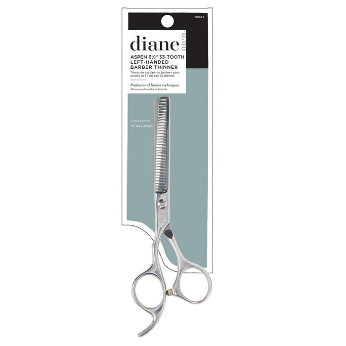 Diane Aspen 6.5" 33-Tooth Left-Handed Barber Thinner #D5877