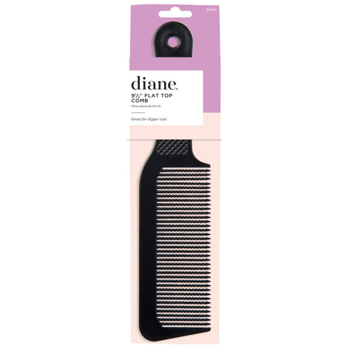 Diane Black 9.5" Flat Top Barber Comb #D7024