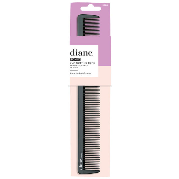 Diane Black 7.75" Ionic Cutting Comb #D7110