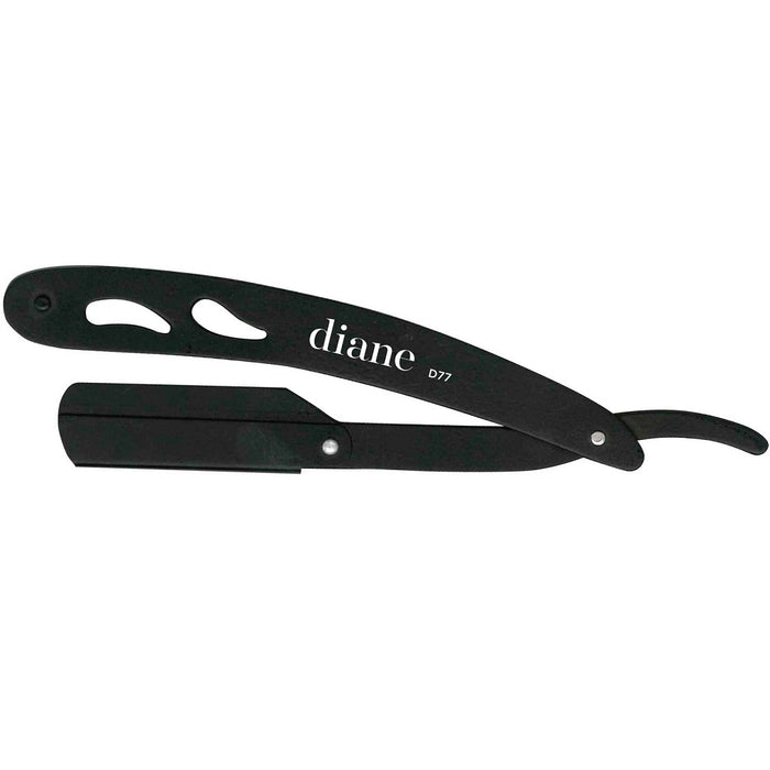 Diane Black Deluxe Stainless Steel Straight Razor #D77