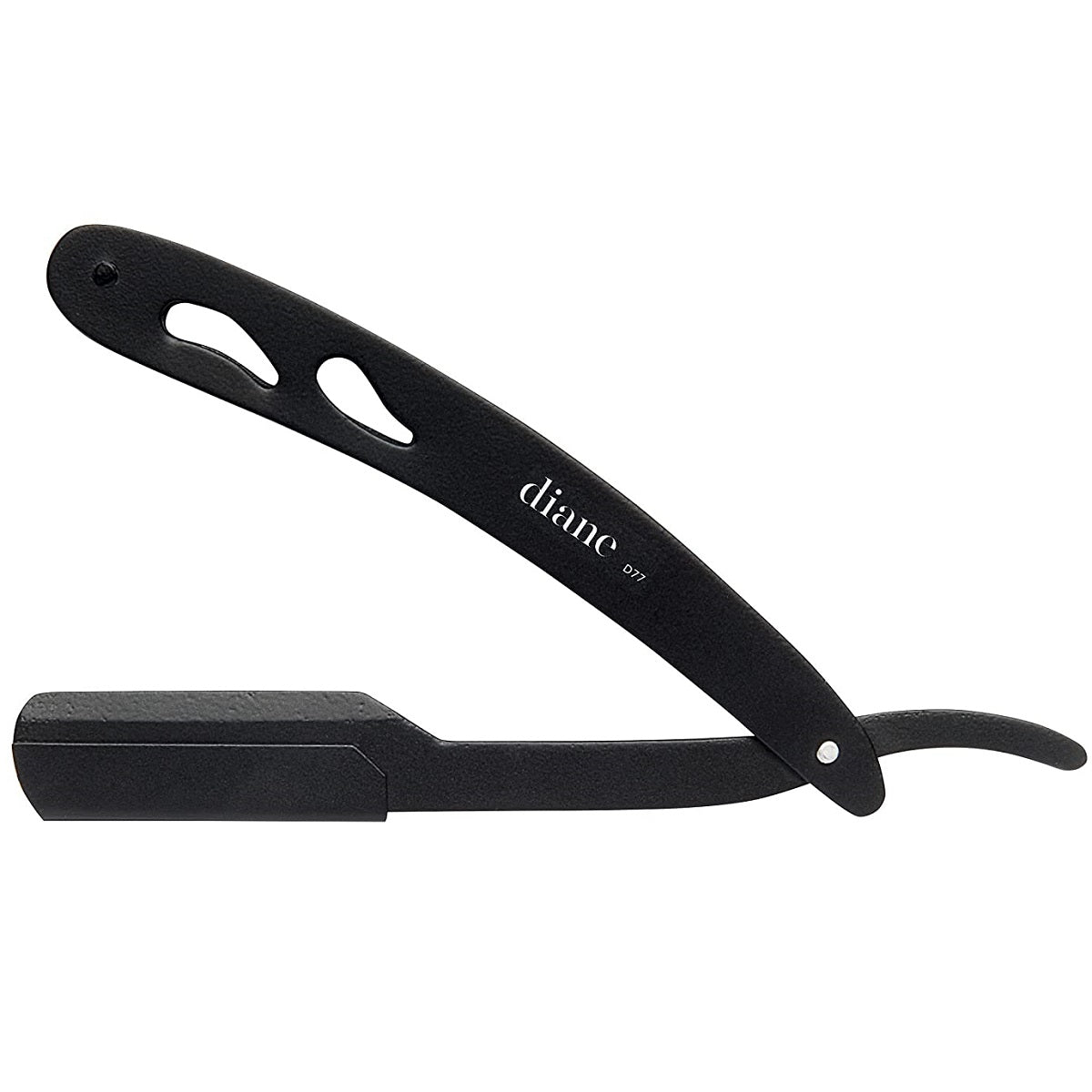 Diane Black Deluxe Stainless Steel Straight Razor #D77 — ibarber.com