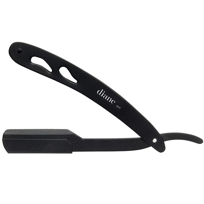 Diane Black Deluxe Stainless Steel Straight Razor #D77