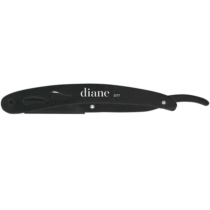 Diane Black Deluxe Stainless Steel Straight Razor #D77