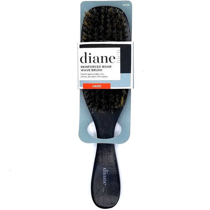 Diane Hard Reinforced Boar Wave Brush Black #D8159 [Clearance]