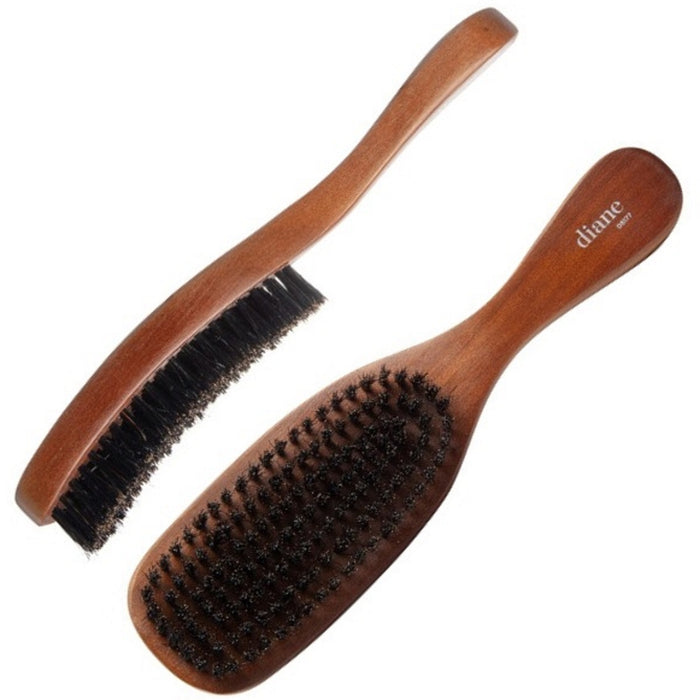 Diane Medium Reinforced Boar Curved Wave Brush #D8177