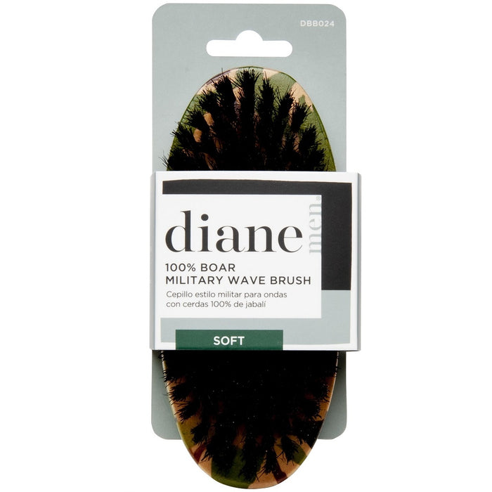 Diane 100% Soft Boar Camo Military Brush #DBB024