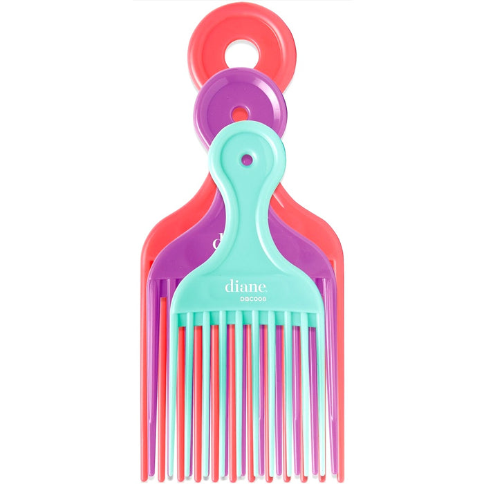 Diane Assorted Lift Combs 3 Pack #DBC008