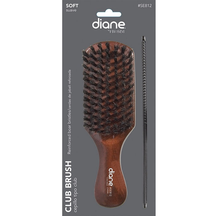 Diane Soft Reinforced Boar Club Brush #SE812