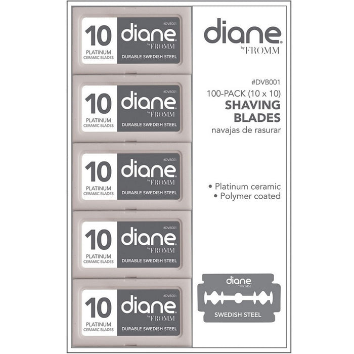 Diane Double Edge Shaving 100 Blades #DVB001