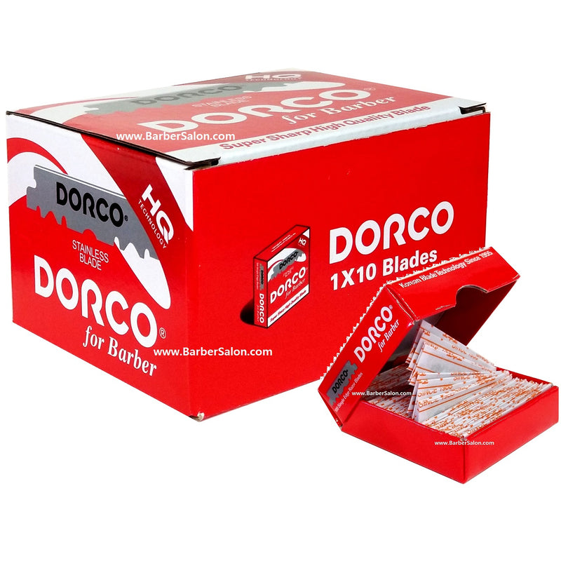 Dorco HQ Super Sharp Single Edge 1,000 Blades #HST300-1P - 100 Blades x 10 Pack (Bulk)