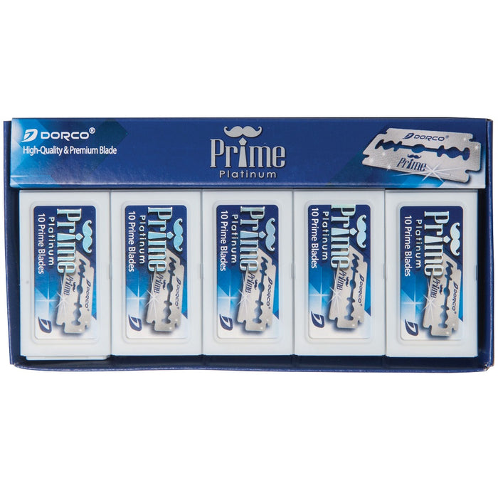 Dorco Prime Platinum Double Edge 100 Blades #STP-301