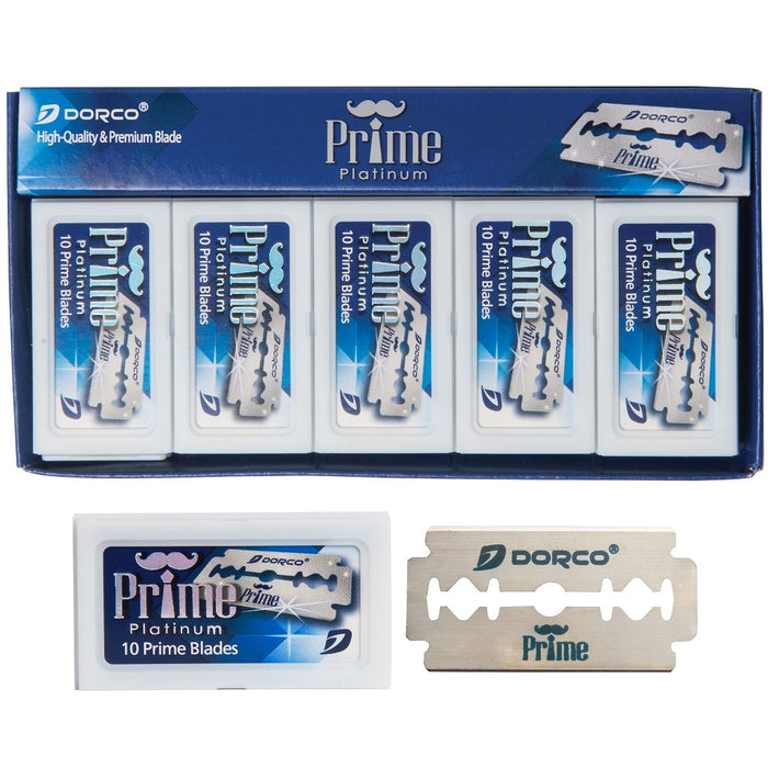 Dorco Prime Platinum Double Edge 100 Blades #STP-301