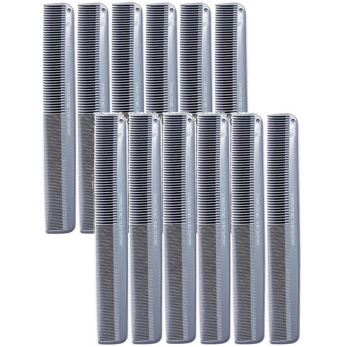 Dupont Starflite Long Styling Comb Gray #15 [12 Pack]