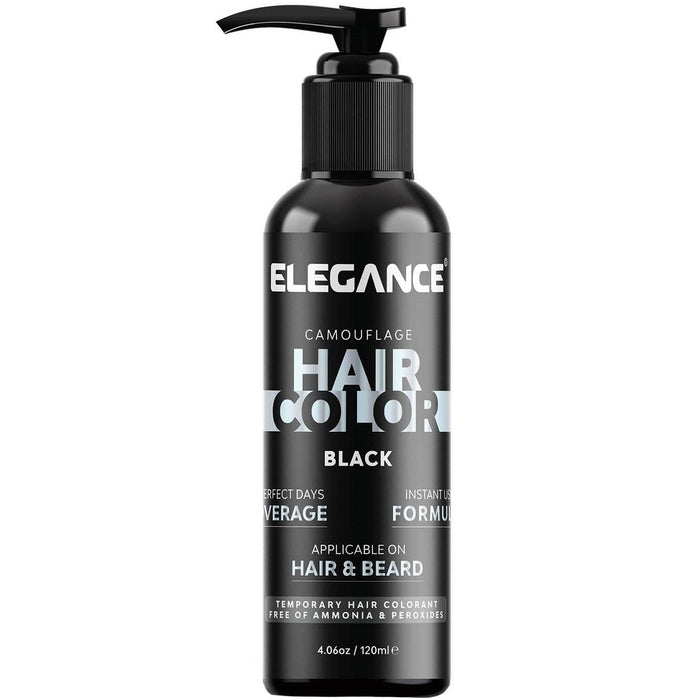 Elegance Camouflage Hair Color Black 4.06 oz