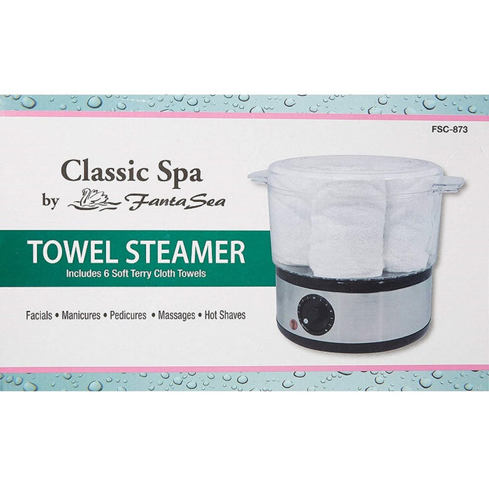 Burmax FantaSea Towel Steamer with 6 Soft Terry Cloth Towels #FSC-873