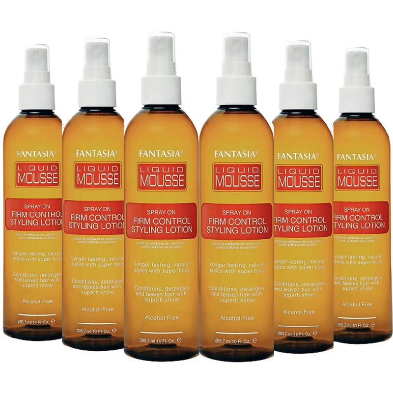 Fantasia Liquid Mousse Firm Control Styling Lotion 10 oz - 6 Pack (Bulk)