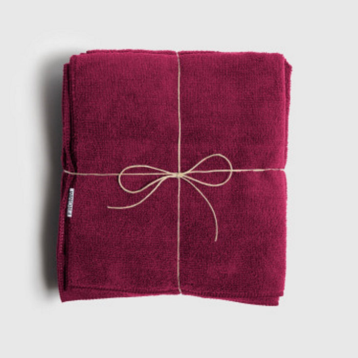 Fromm Softees Microfiber Towels - Cranberry 10 Pack #45034