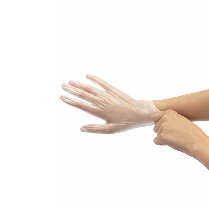 Fromm Powder Free Vinyl Clear Gloves 100 Pcs [S to XL Available]