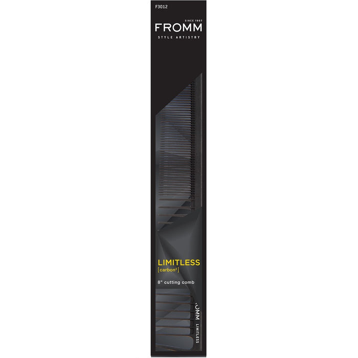 Fromm Limitless Carbon Cutting Comb Black 8" #F3012