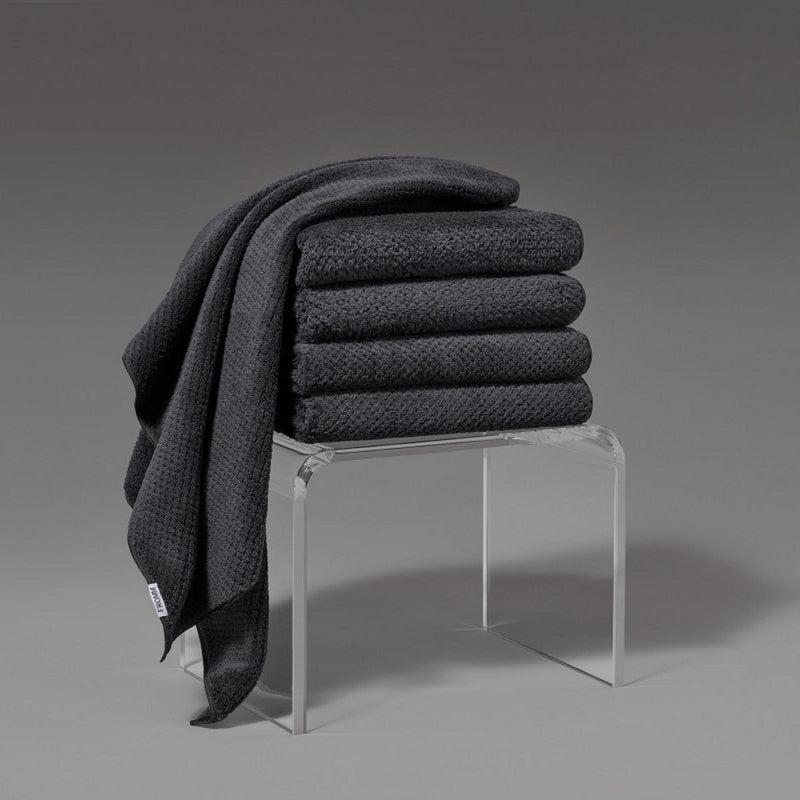 Fromm Softees Plush Microfiber Towels - Dark Grey 6 Pack #F4715