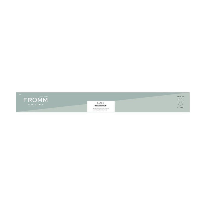 Fromm Disposable Capes Clear - 50 Pack #F6401