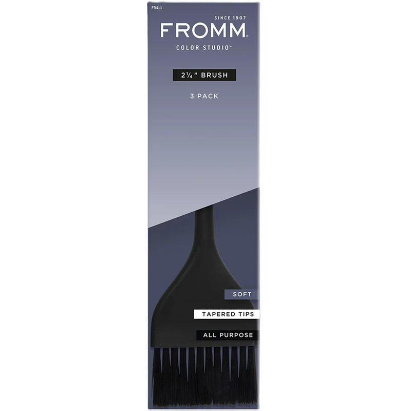 Fromm Color Studio 2-1/4" Soft Color Brush Noir Black - 3 Pack #F9411
