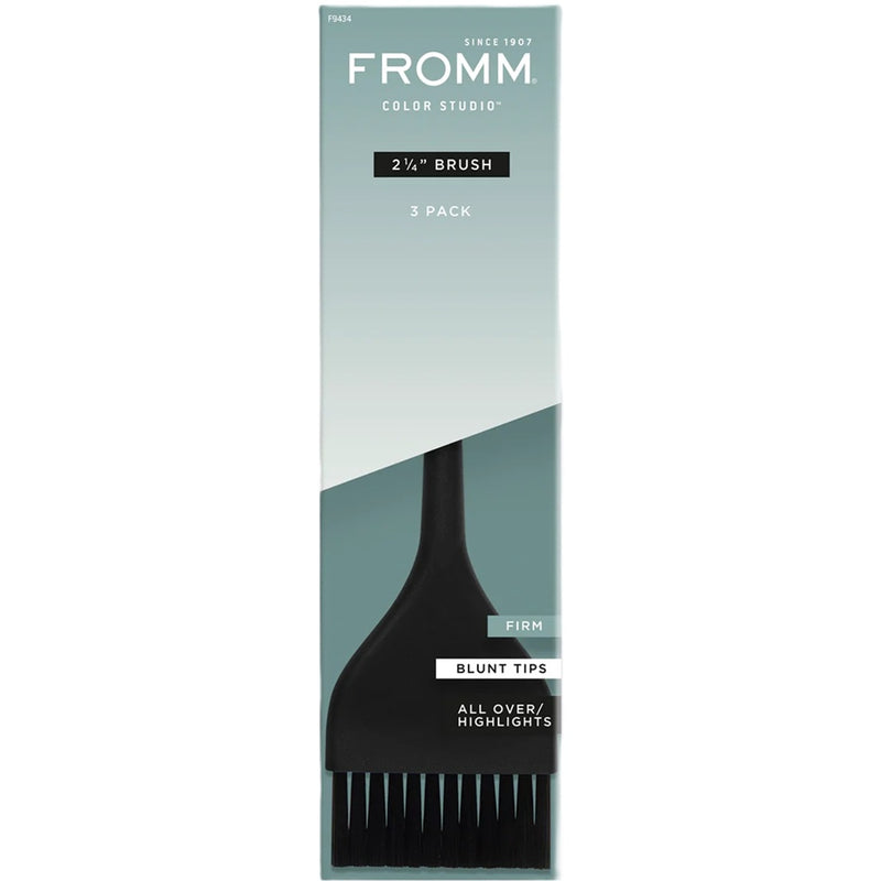 Fromm Color Studio 2-1/4" Firm Color Brush Noir Black - 3 Pack #F9434