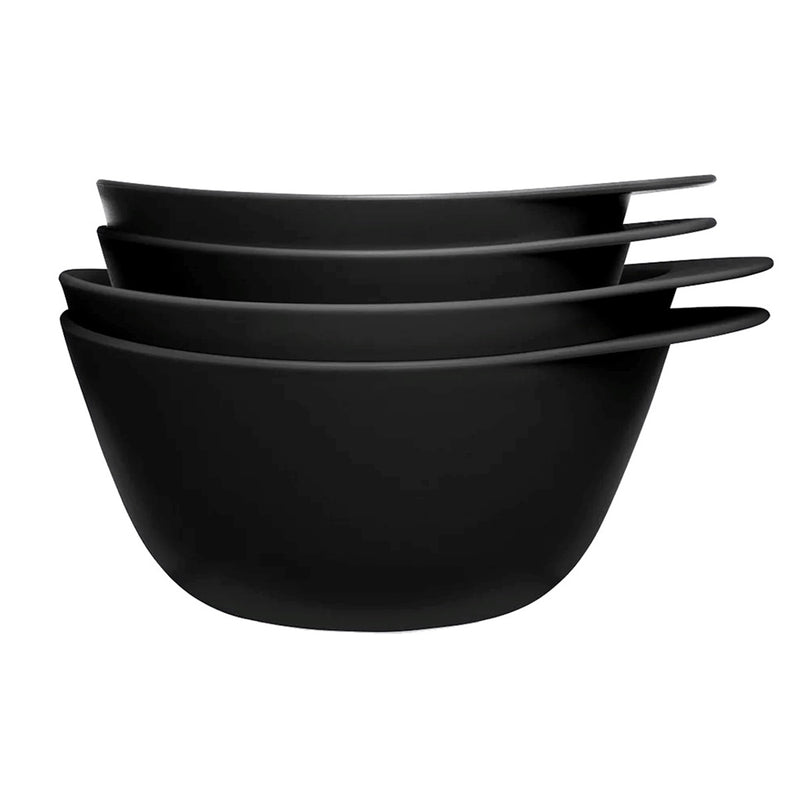Fromm Color Studio Noir Black Mixing Bowl Set - 4 Pack #F9468