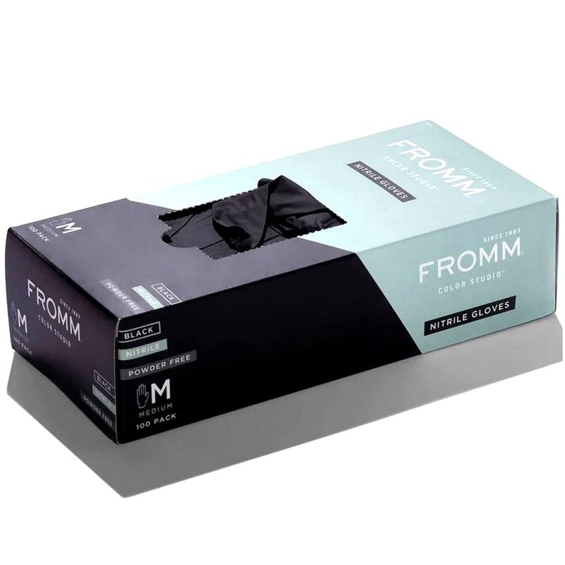 Fromm Black Nitrile Gloves 100 Pcs [S to L Available]