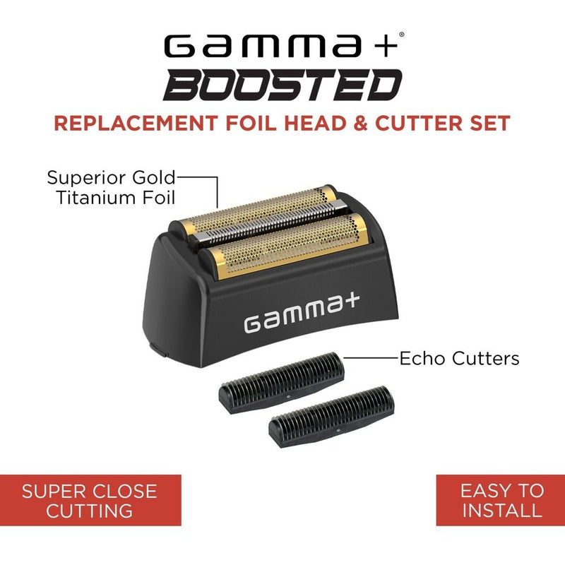 Gamma+ Boosted Shaver Replacement Double Foil Head & Cutter #GP553G