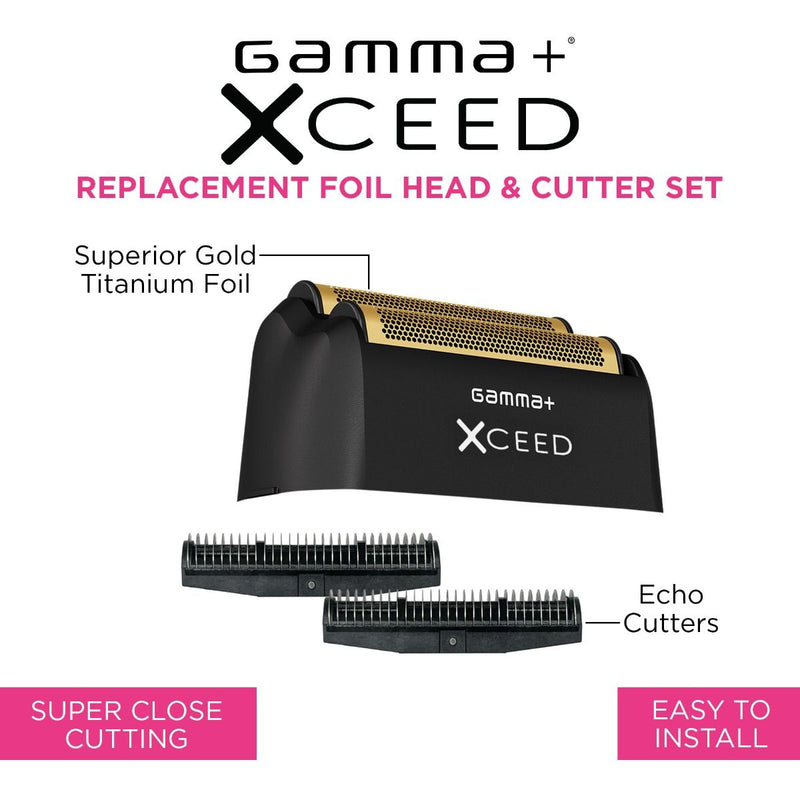 Gamma+ XCEED Replacement Double Foil Head & Cutter #GP556B