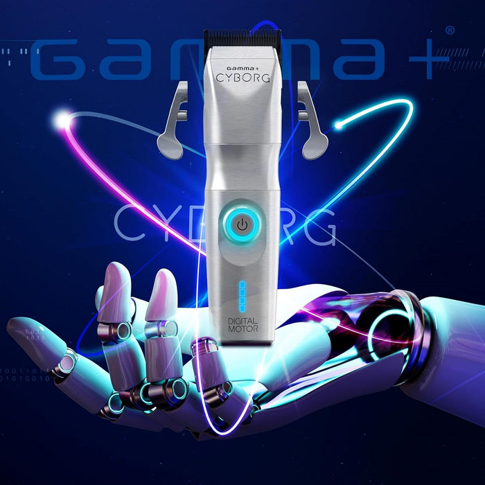 Gamma+ CYBORG Professional Metal Clipper with Digital Brushless Motor #GP604M