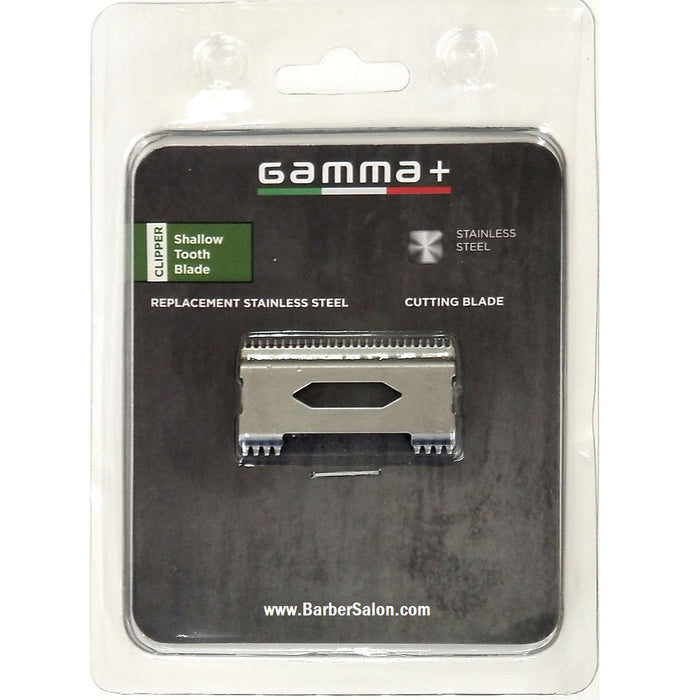 Gamma+ Stainless Steel Shallow Tooth Moving Clipper Blade #GPMSSC