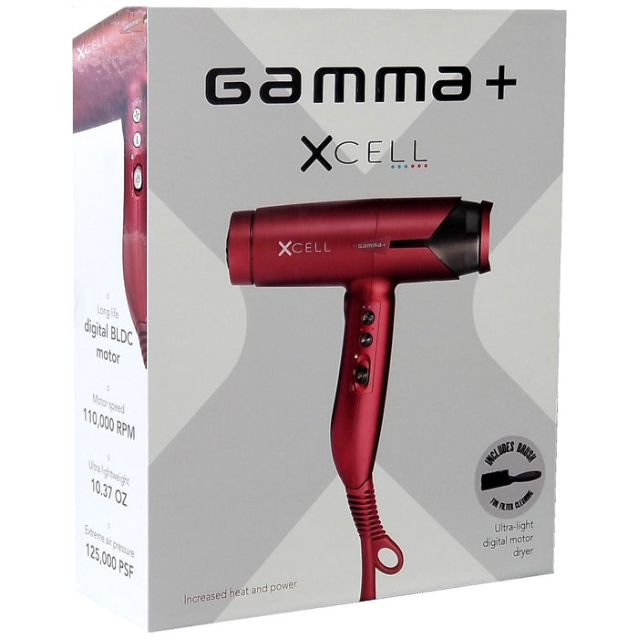 Gamma+ XCELL Hair Dryer - Red #GPXCELL2