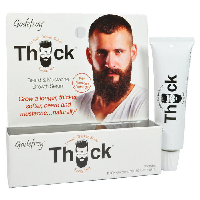 Godefroy Thick Beard Growth Serum - Caucasian Hair Types 0.5 oz