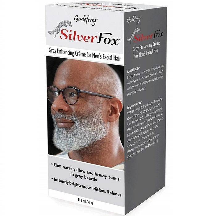 Godefroy SilverFox Gray Enhancing Beard Creme - Ethnic Hair Types 3 oz