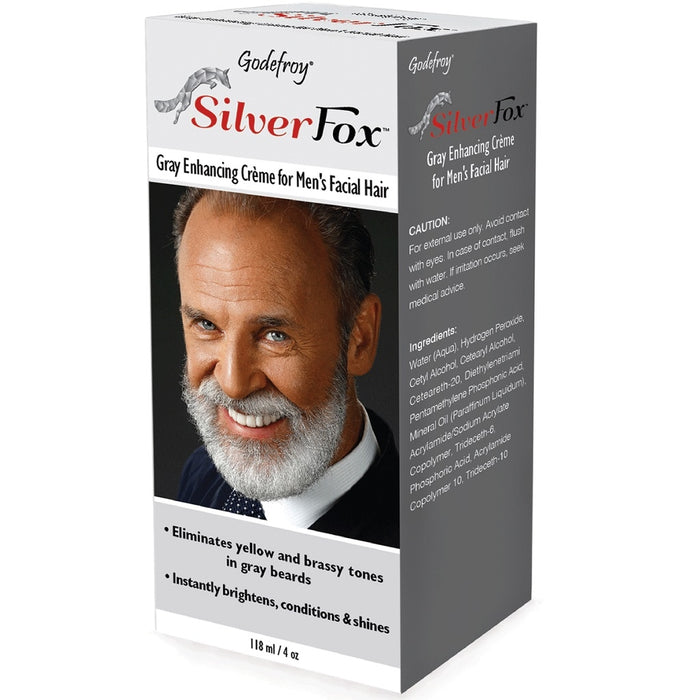 Godefroy SilverFox Gray Enhancing Beard Creme - Caucasian Hair Types 3 oz