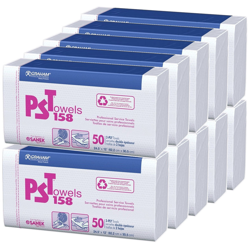 Graham PST Towels 158 2-Ply 500 Towels #16159 - 50 Towels x 10 Pack (Bulk)