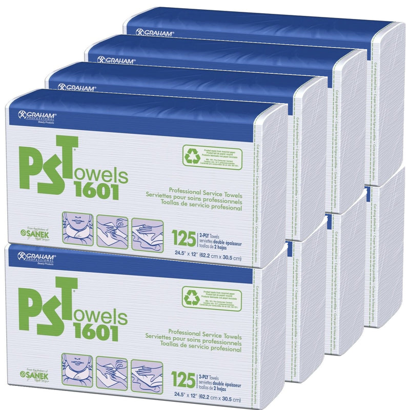 Graham PST Towels 1601 2-Ply 1,000 Towels #16161 - 125 Towels x 8 Pack (Bulk)